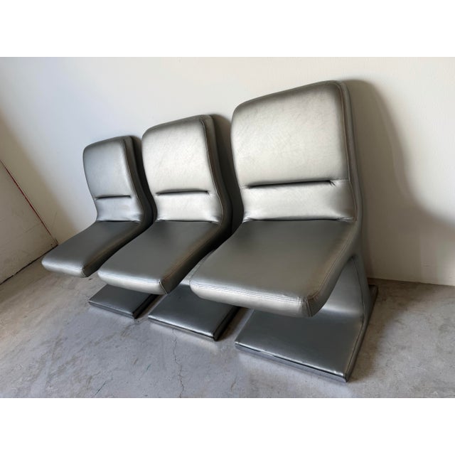 1984 Postmodern Vladimir Kagan for Preview Sculptural Upholstered Dining Chairs – Set of 6 For Sale - Image 9 of 18