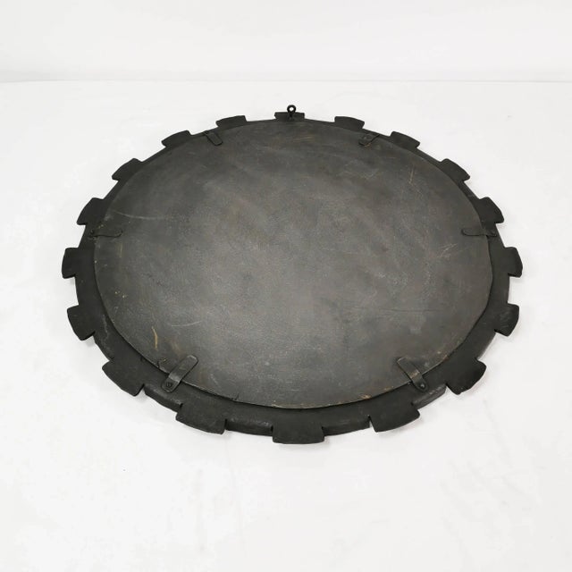 1970s Brutalistic Wall Mirror, Denmark, 1970s For Sale - Image 5 of 9