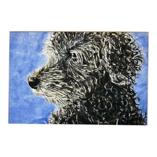 Watercolor Giclee Print of Pixie Poodle For Sale