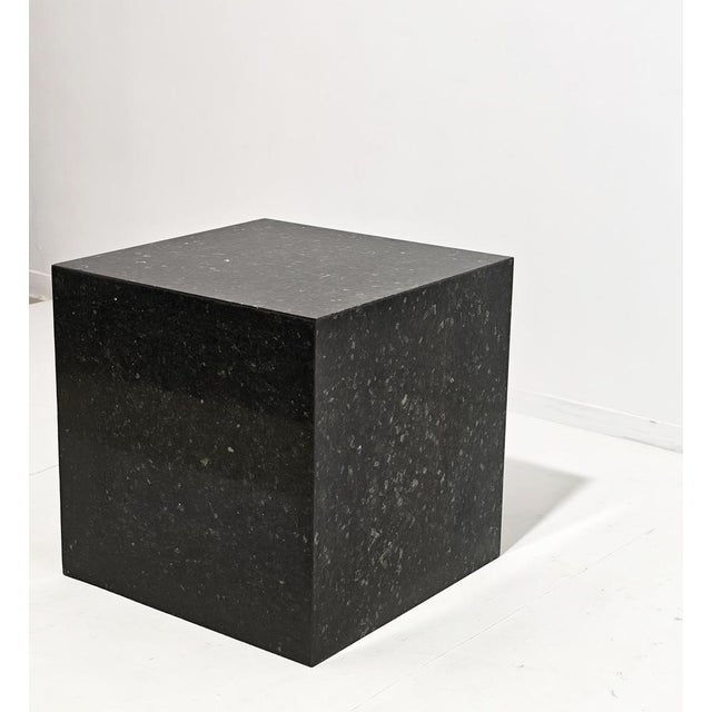 Italian Black Granite Marble Sculpture Display Table by Massimo Papiri for Appia Antica Roma, 1970s For Sale - Image 10 of 10