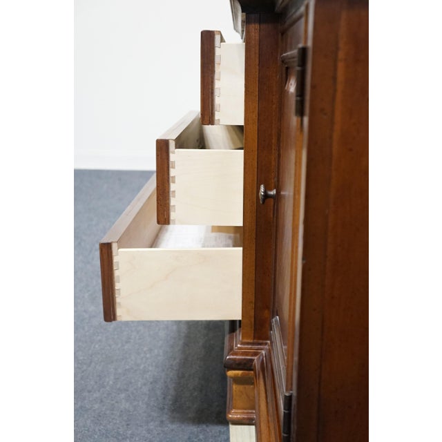 Stanley Furniture Italian Traditional Style 69" Buffet W. Lighted Display China Cabinet 209-11-111 / 209-11-211 For Sale - Image 10 of 17