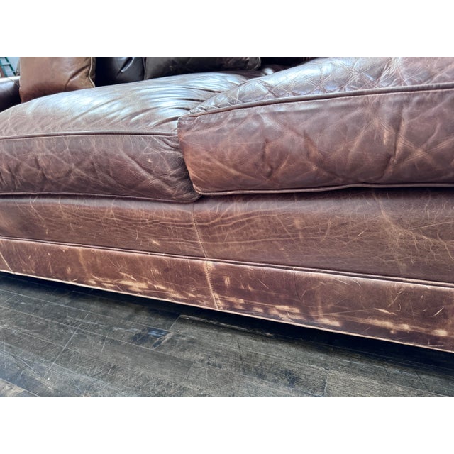 Restoration Hardware Lancaster Leather Sofa Chairish