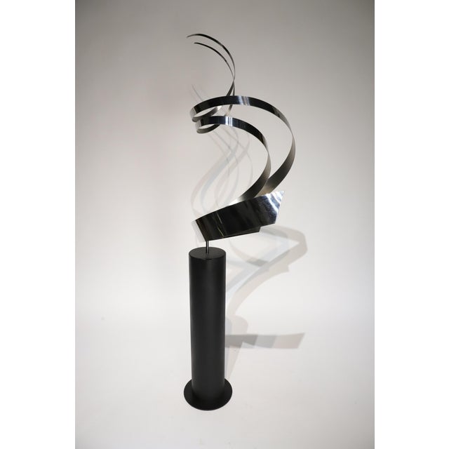 Large Curtis Jere Swirl Floor Sculpture For Sale - Image 11 of 18