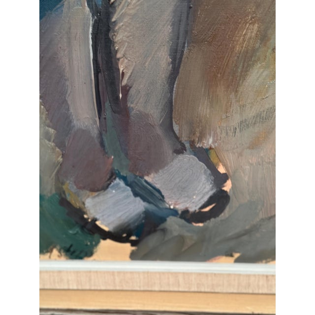 Gösta Stawåsen, Seated Woman, 1950s, Oil on Canvas, Framed For Sale - Image 6 of 15