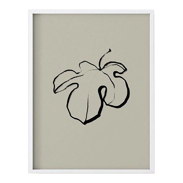 Contemporary Minimalist Botanical Print For Sale