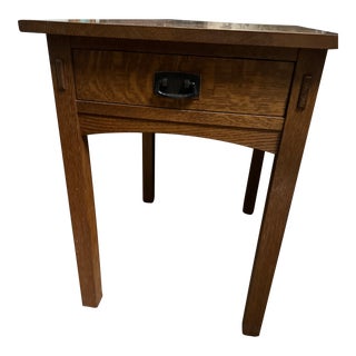 1990s Stickley Rectangular End Table For Sale