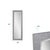 Stucco Dressing Mirror - Gray For Sale - Image 9 of 11