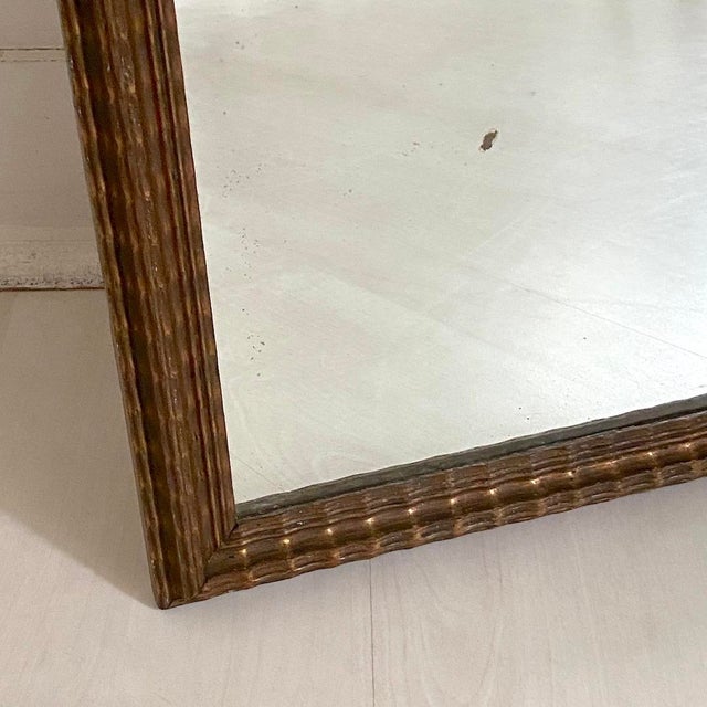 Vintage Mirror in Wooden Frame, 1930 For Sale - Image 6 of 9