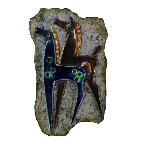 Wall Ceramic of Horses by Helmut Schäffenacker For Sale - Image 11 of 13