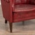Pair of 20th Century Danish Red Vintage Leather Barrel Back Club Chairs For Sale - Image 9 of 12