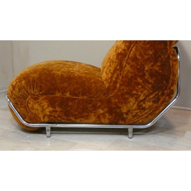 Modular 3-Seater Sofa in Steel and Velvet by Adriano Piazzesi, Italy, 1970s, Set of 3 For Sale - Image 10 of 15