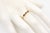 Vintage 14K Yellow Gold Ruby Three-Stone Ring An elegant three-stone ring crafted in 14K yellow gold, featuring three...