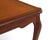 French Louis XV Provincial Style Embossed Leather Top Cabriole Legs Card Games Table For Sale - Image 9 of 15