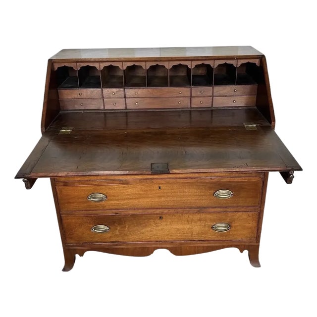 18th Century Virginia Inlaid Walnut Desk For Sale