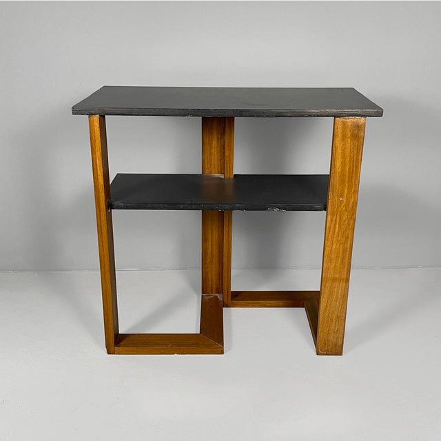 1970s Italian Modern Rectangular Coffee Table in Wood, 1970s For Sale - Image 5 of 14