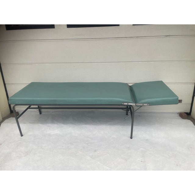 Mid-Century Modern Industrial Medical Couch with Adjustable Headrest, 1960s For Sale - Image 15 of 17