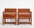 Hollywood Regency 1970s Hollywood Regency Milo Baughman Style Parsons Geometric Armchairs - Set of 2 For Sale - Image 3 of 9