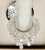 1950s Crystal Sconces With Pleated Shades - a Pair For Sale - Image 4 of 7