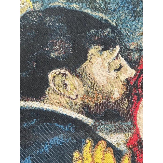 Beige French Jacquard Tapestry with Dance in the Country Motif by A. Renoir, 2000s For Sale - Image 8 of 18