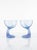 Vintage Italian Sapphire Blue Jerba Dessert Glasses from Bormioli Rocco, 1980s, Set of 2, in Very Good conditions....