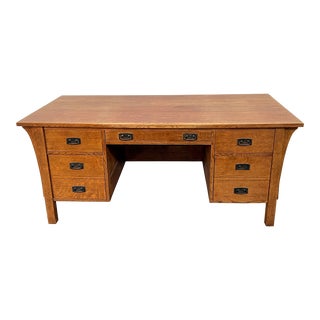 Stickley Furniture Mission Collection Executive Desk For Sale