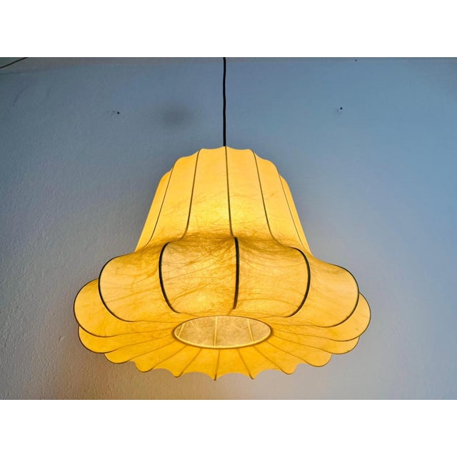 Mid-Century Modern Cocoon Pendant Light by Achille Castiglioni, 1960s, Italy For Sale - Image 16 of 18