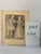 1940s Original Signed Graphite Illustration of 18th Century Couple in Period Dress, 11 × 14 In. For Sale - Image 9 of 9