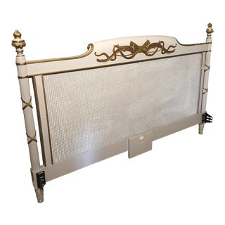 1940s Vintage Auffray & Co French King Headboard For Sale