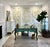 Bring timeless elegance into your interior with this hand-painted chinoiserie-style wallpaper mural, featuring delicate...