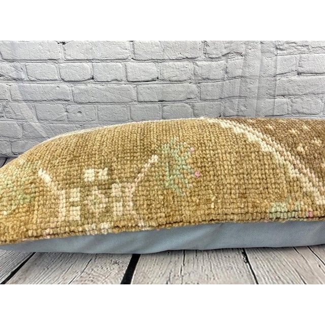 14 x 35 Lumbar Kilim Rug Istanbul Dream Turkish Pillow Cushion Cover For Sale - Image 4 of 4