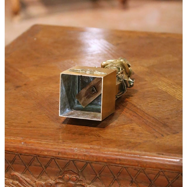 Bronze Mid-Century French Empire Style Gilt Bronze Sculpture of Napoleon After Boizot For Sale - Image 8 of 8