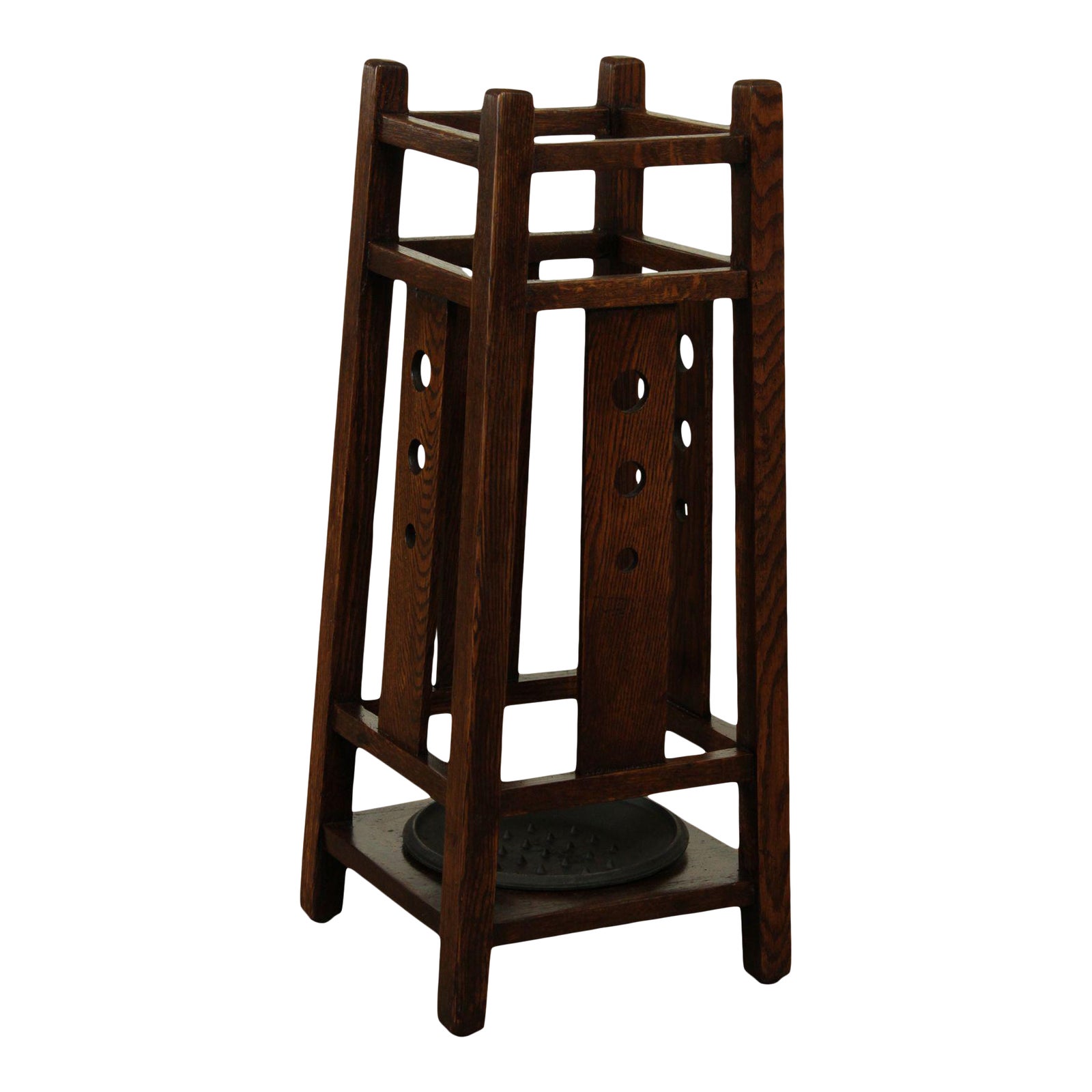 Antique Mission Oak Umbrella Stand Chairish