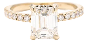 Gia 2.56ctw Diamond Engagement Ring, 14k Yellow Gold, Ring Size 6