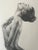 Vintage Original Drawing Standing Nude Woman Artist Signed For Sale - Image 4 of 7