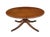 Early 20th Century Vintage Duncan Phyfe Style Mahogany Oval Coffee Table – Federal Neoclassical Pedestal Base With Reeded Saber Legs & Brass Claw Feet For Sale - Image 5 of 9