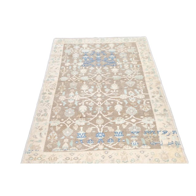 Oushak Rug 3'7'' X 6'4'' For Sale - Image 12 of 12