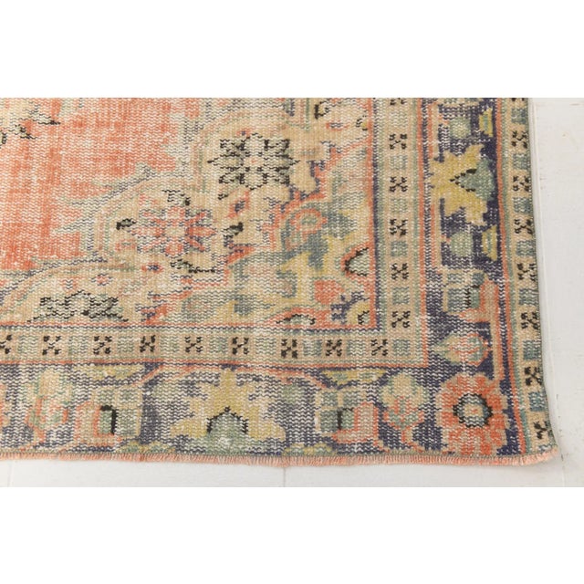 Beige Vintage Handmade Rug in Wool For Sale - Image 8 of 11