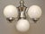 Silver Vintage Bauhaus Glass Chandelier, 1930s For Sale - Image 8 of 11