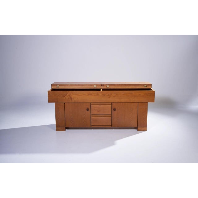 Wood Torbecchia Sideboard attributed to Giovanni Michelucci for Poltronova, 1960s For Sale - Image 7 of 8