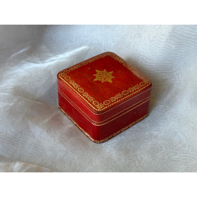 Small Decorative Italian Leather Trinket Box For Sale - Image 4 of 10