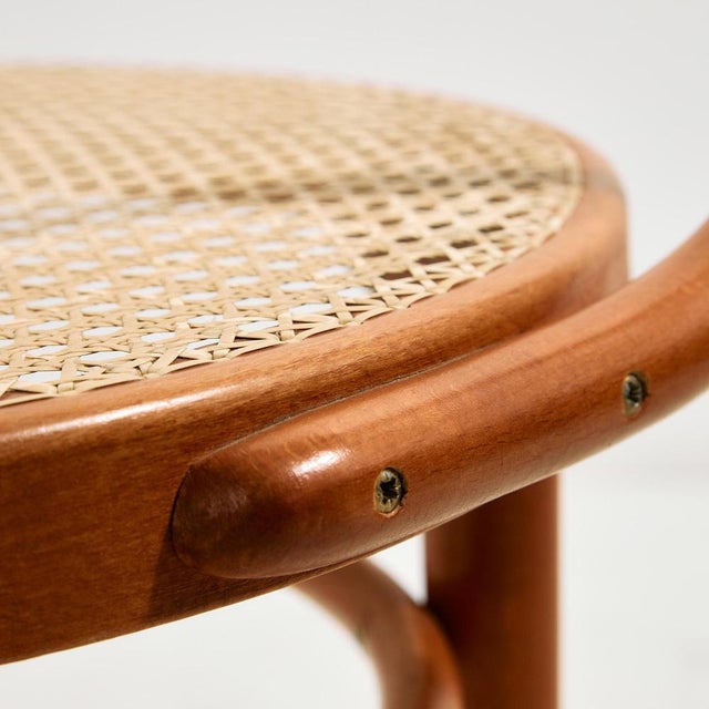 Beech and Rattan Armchair, 1970s For Sale - Image 12 of 18