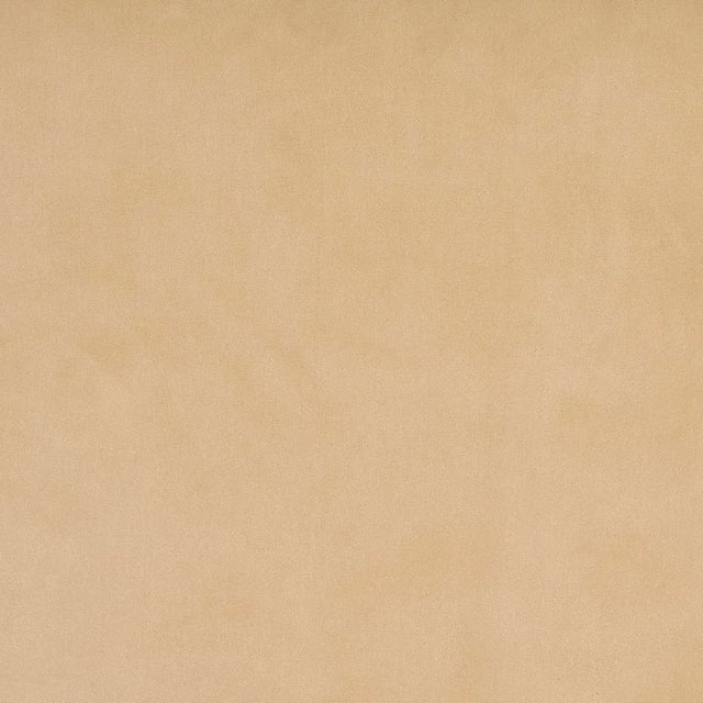 Transitional Schumacher Alistair Indoor/Outdoor Velvet Fabric In Beige For Sale - Image 3 of 4