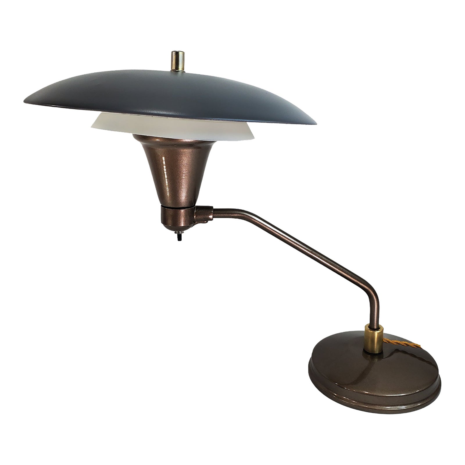1950s Flying Saucer Desk Lamp by Art Specialty Co | Chairish