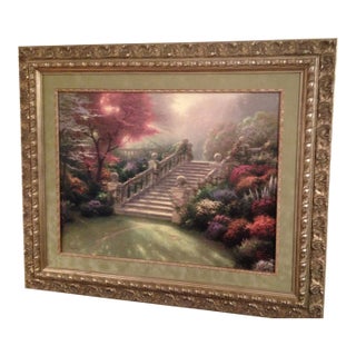 Late 20th Century Thomas Kinkade Stairway to Paradise Limited Edition Framed Canvas For Sale