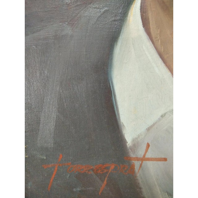 Contemporary Enric Torres Prat, Portrait, 1995, Oil on Canvas For Sale - Image 3 of 8