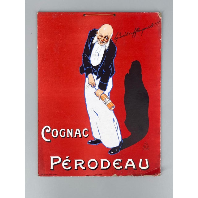 Advertising Poster from Pérodeau Cognac, Paris, 1920s For Sale - Image 4 of 18