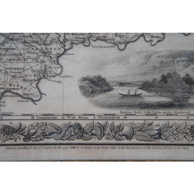 Antique 1844 J Calvin Smith Jh Colton Midwest United States Survey Map For Sale - Image 6 of 13