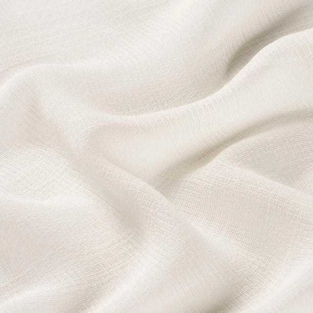 Contemporary Schumacher Great Basin Sheer Fabric In White For Sale - Image 3 of 3