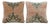 Anatolian Oushak Rug Pillow Cover 20'' X 20'' - Set of Two For Sale