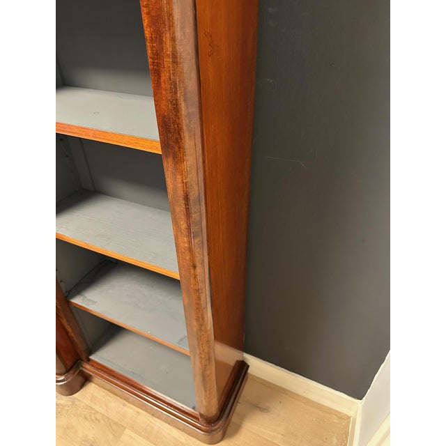 Antique Open Breakfront Bookcase, 1870 For Sale - Image 3 of 13